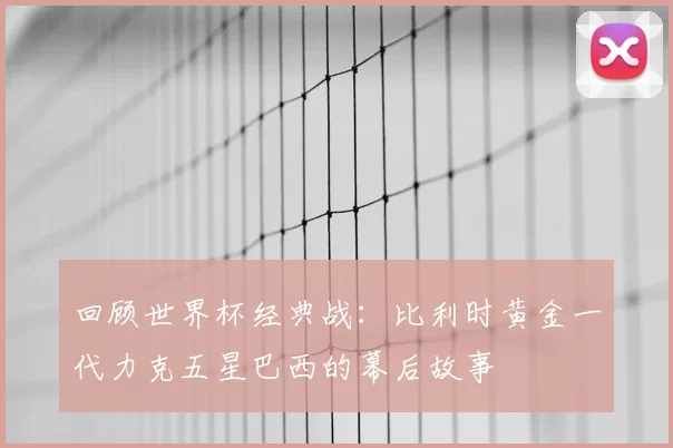 回顾世界杯经典战：比利时黄金一代力克五星巴西的幕后故事